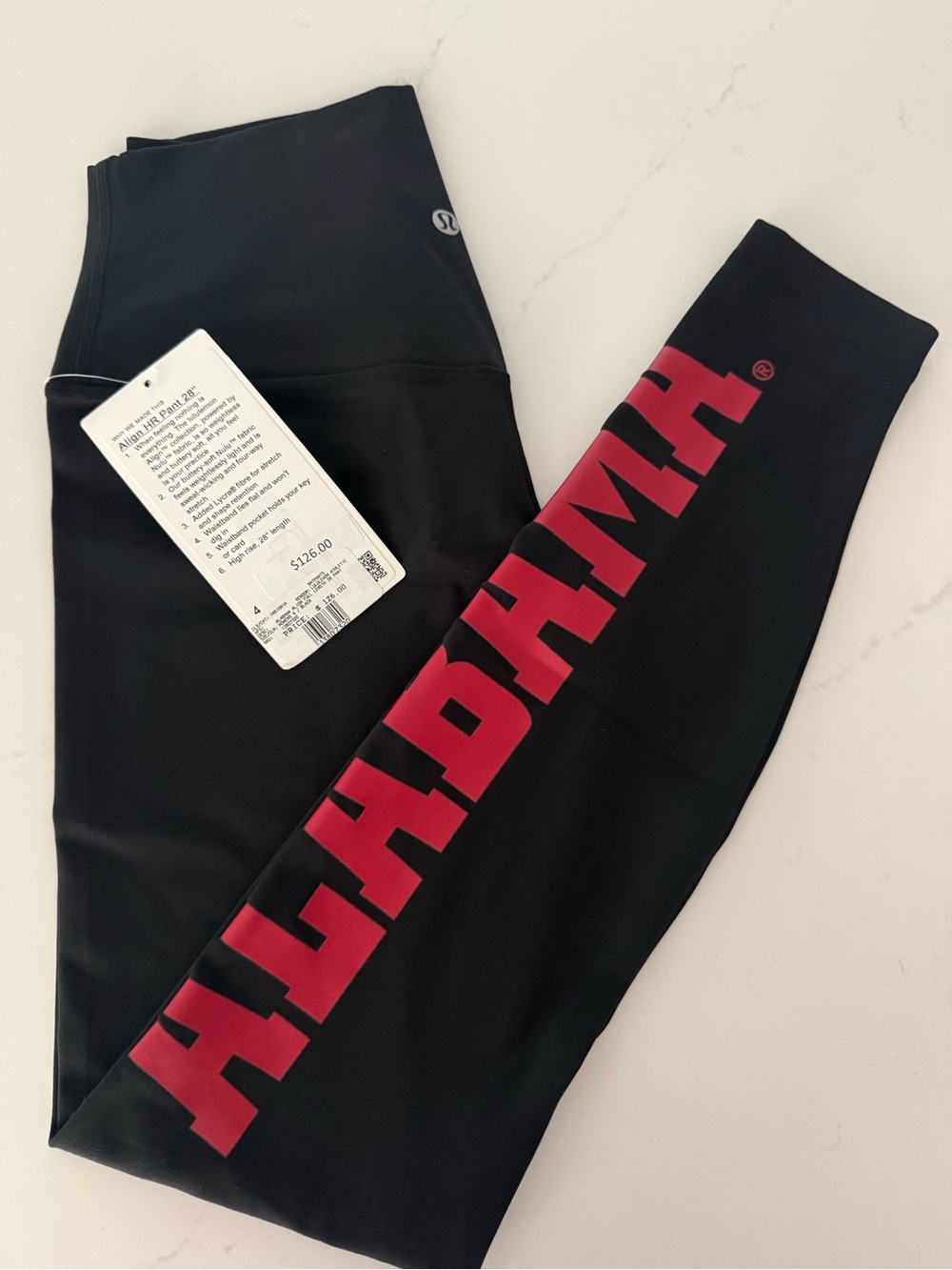 NWT Authentic Lululemon University of Alabama Align pant